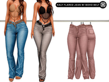 Addams - Kaly Flared Jean whit Boho Belt #03