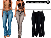 Addams - Kaly Flared Jean whit Boho Belt #30