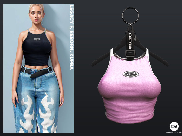 ''COURTYARD" LAGOS TOP - L/PINK