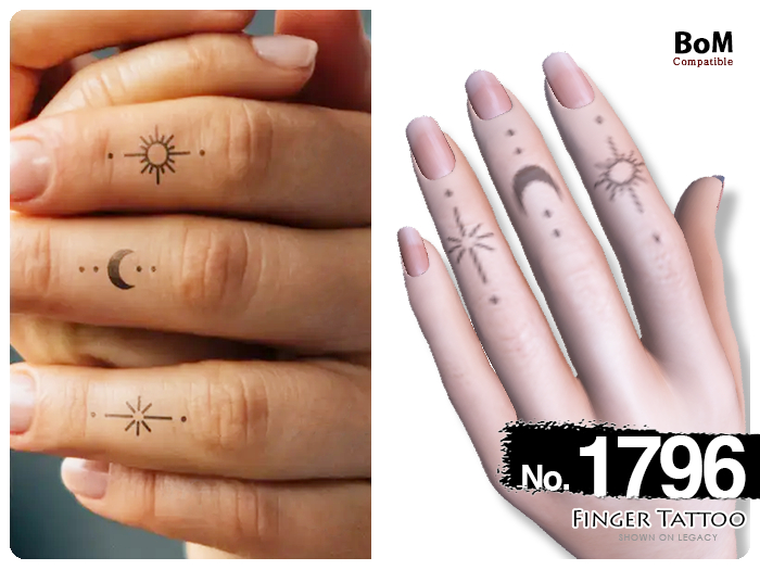 (Finger Tattoo) No.1796