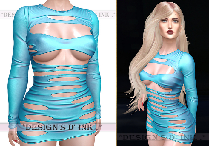 Ferry Dress Duck Blue