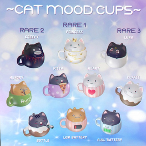 ~MR~Cat Mood Cups - FULL SET