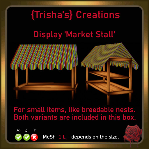 {Trisha's} MeSh Display 'Market Stall' V1 & V2 - 1 Li