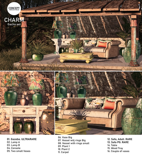 Concept} *01. Charm - Gazebo. ULTRARARE