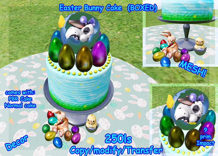 Easter Bunny Cake  (BOXED)