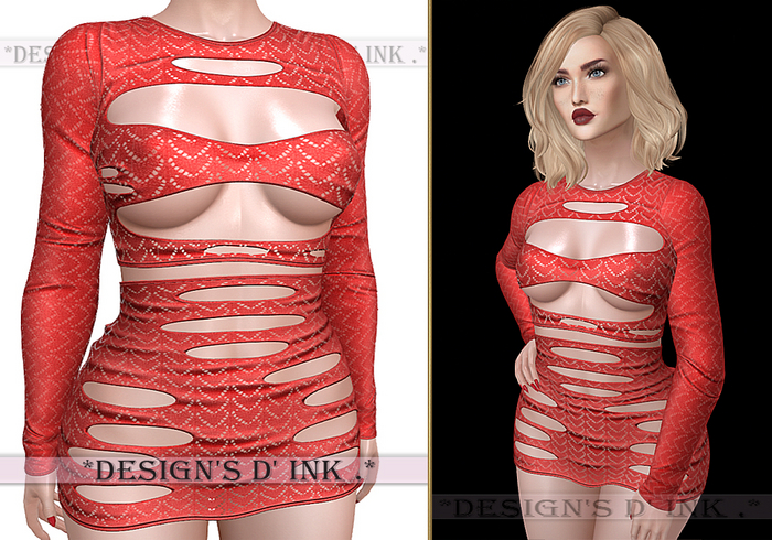 Ferry Dress Red Lace