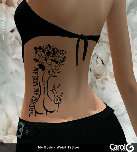 [CAROLG] My Body - Waist Tattoo
