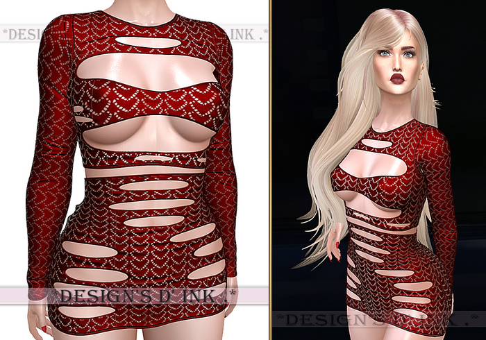 Ferry Dress Barn Red Lace