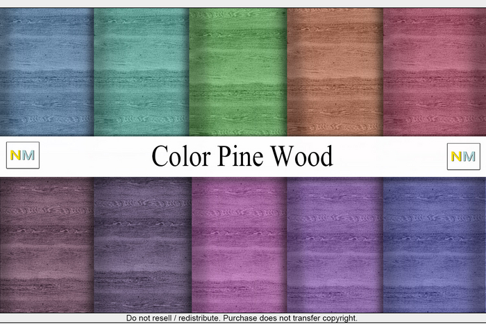 Color Pine Wood Textures NM