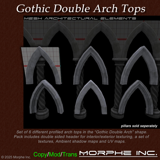 Gothic double arch top package