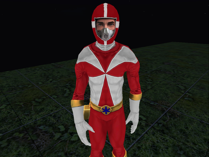 power rangers lightspeed rescue red visor open