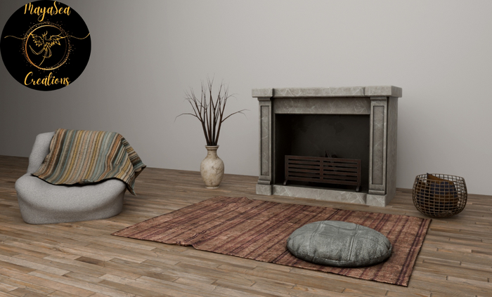 Fireplace Set Full Perm Mesh ♥