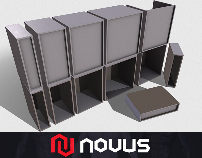 Display Stand Set - Grey {Mesh}