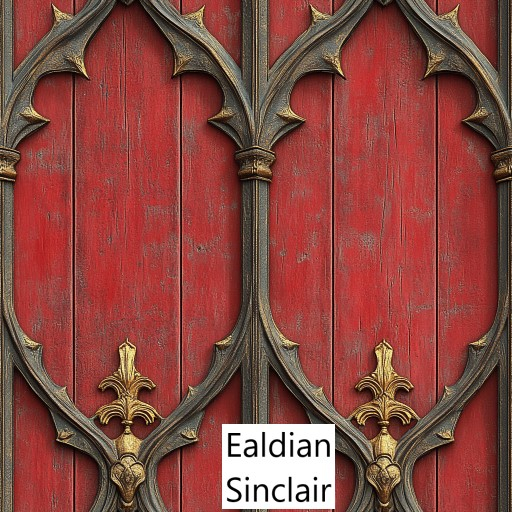 Red Painted Carved Gothic Paneling Seamless Texture