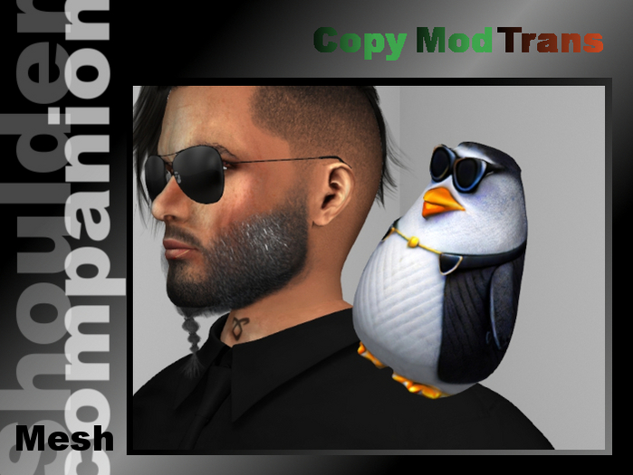 Penguin in Tuxedo  (shoulder companion)