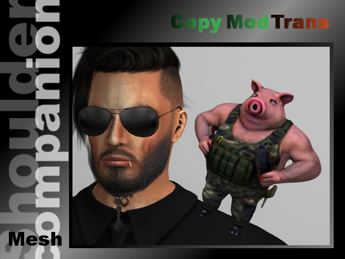 Muscled pig (shoulder companion)