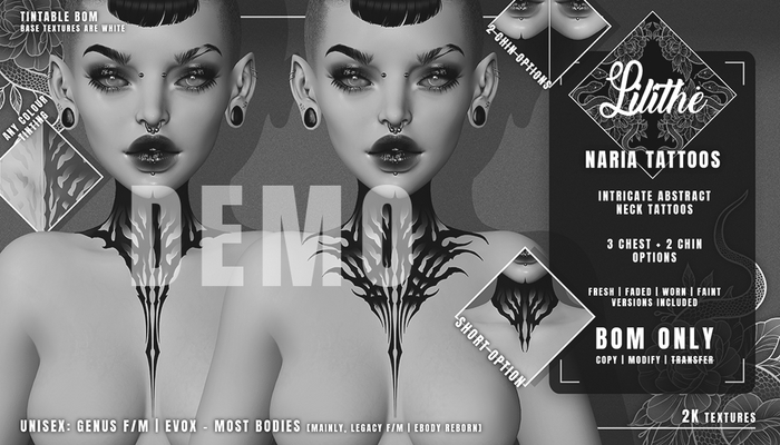 Lilithe'// Naria Tattoos [DEMO]