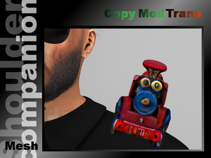 toy locomotice (shoulder companion)