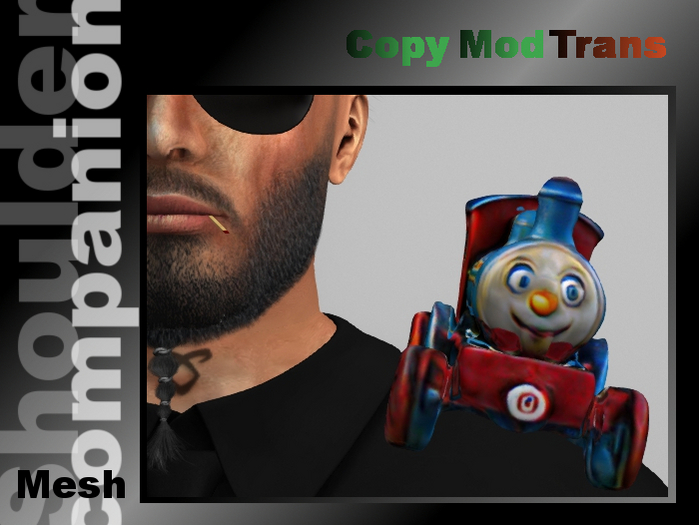 toy locomotice (shoulder companion)