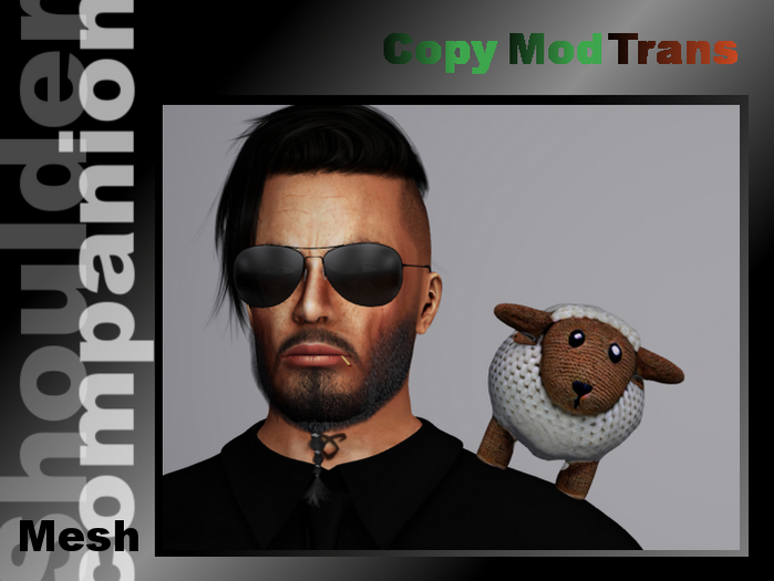 Plushie sheep (shoulder companion)