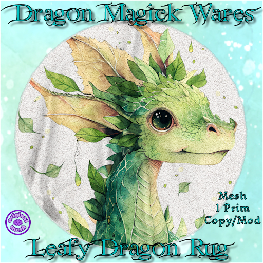 Dragon Magick Wares Leafy Dragon Rug