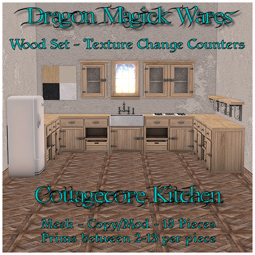 Dragon Magick Wares Cottagecore Kitchen WOOD