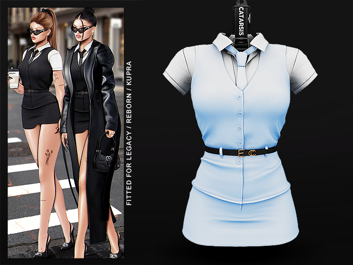 "CATARSIS" MANYA Dress - AZUL