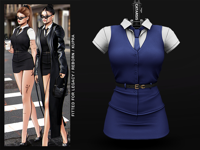 "CATARSIS" MANYA Dress - MARINO