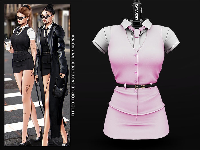 "CATARSIS" MANYA Dress - ROSA PASTEL