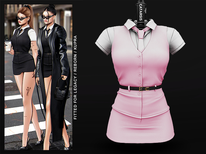 "CATARSIS" MANYA Dress - ROSA