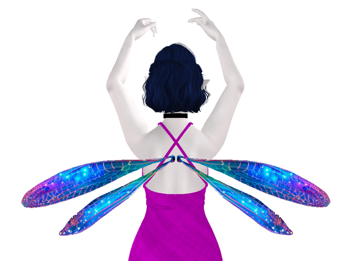 Cosmic Dragonfly Wings
