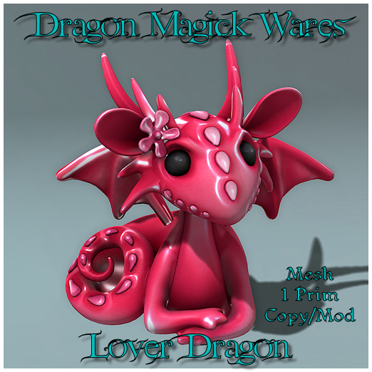 Dragon Magick Wares Lover Dragon - RED