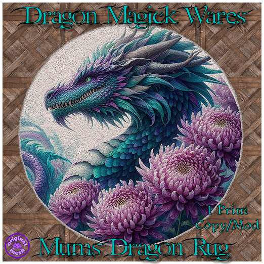 Dragon Magick Wares Mums Dragon Rug 