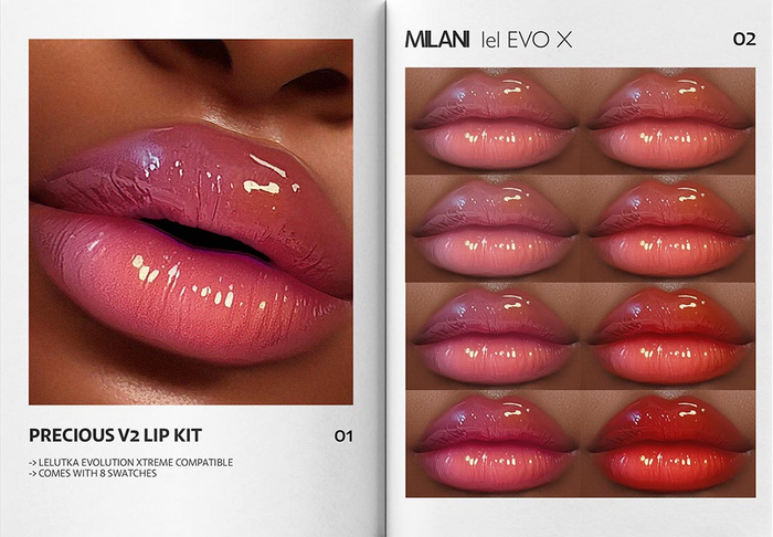 MILANI - "PRECIOUS V2" LIP KIT / FATPACK