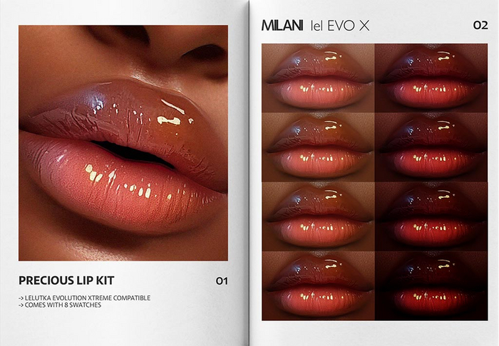 MILANI - "PRECIOUS" LIP KIT / FATPACK