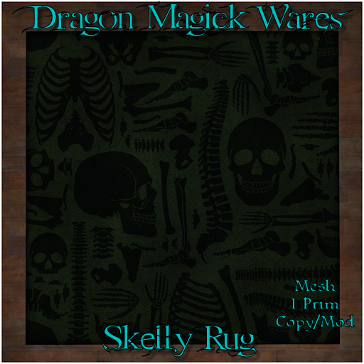 Dragon Magick Wares Skelly Rug