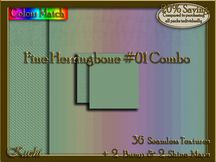 Fine Herringbone #01 COMBO Texture Bundle