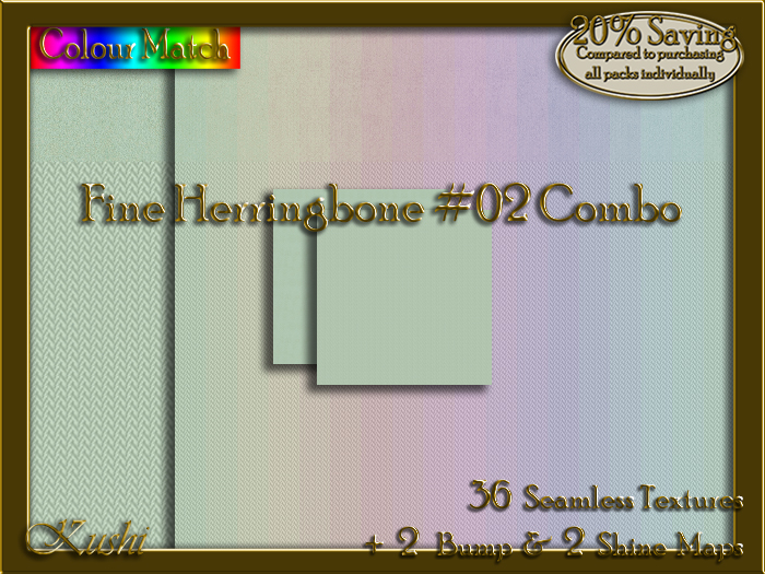 Fine Herringbone #02 COMBO Texture Bundle