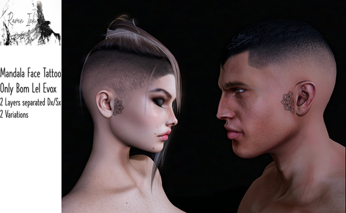 .:RaVen Ink:.  Mandala Face Tattoo