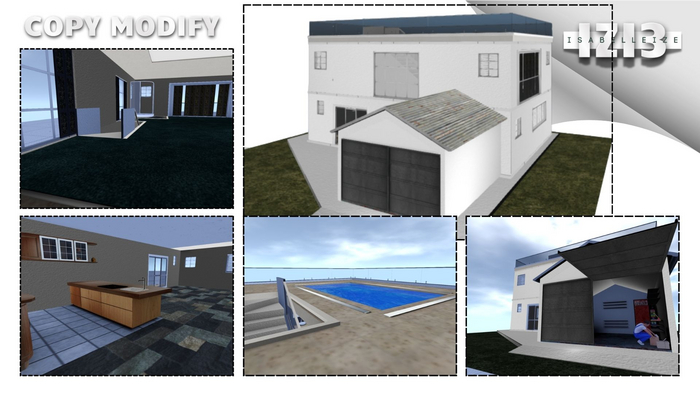 Villa with Garage - Mesh Copy/Modify