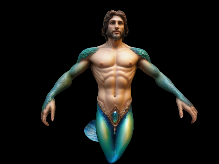 HB: Merman Statue FuLL PERM