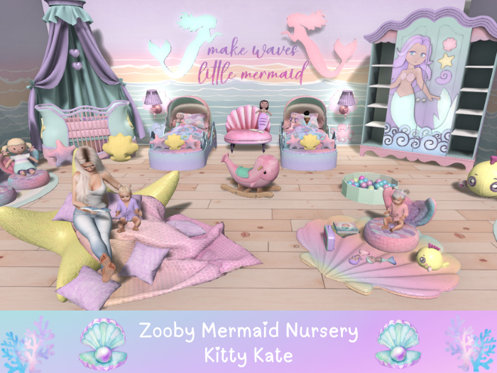 {KK} Zooby Mermaid Nursery FULL SET