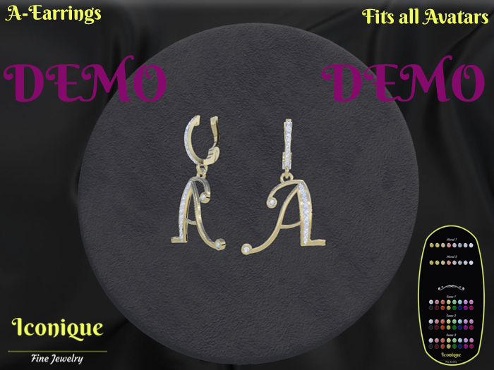 A-Earrings - Jewelry Box-DEMO