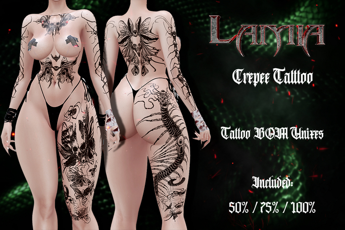 [LAMIA] CREPEE TATTOO.