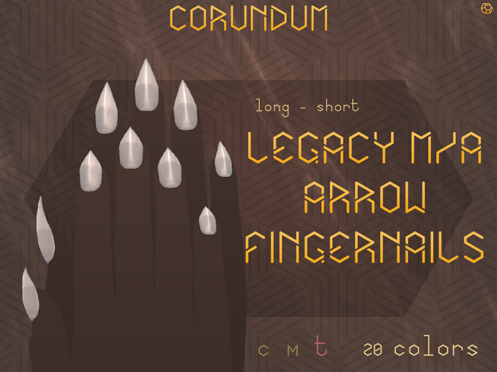 CORUNDUM - Arrow Fingernails - LegacyM/A