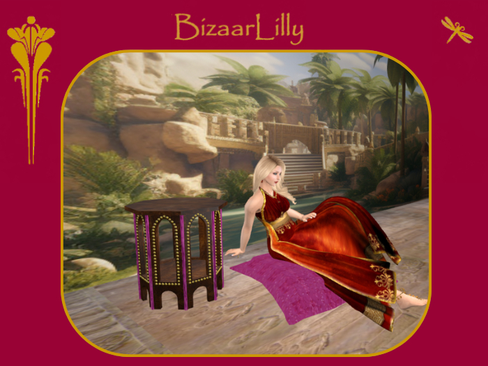 Turkish Delight Small Table ~ Tanzanite