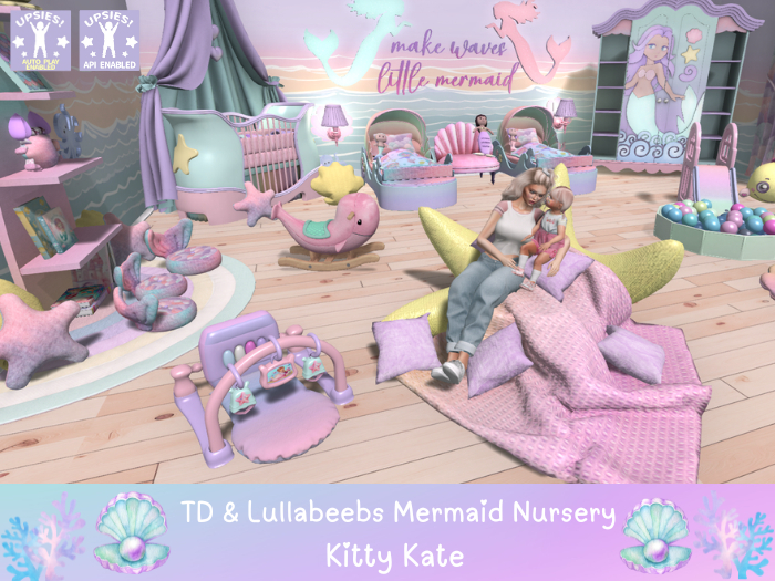 {KK} TD & Lullabeebs Mermaid Nursery FULLSET ~ Toddleedoo ~ Lullabeeb ~ mermaid nursery with Upsies! Autoplay & Api