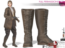 Full Perm Female Steampunk Lace Up Boots - Maitreya 5.3 LaraX Ebody Reborn Legacy Belleza Slink Tonic Ocacin Classic