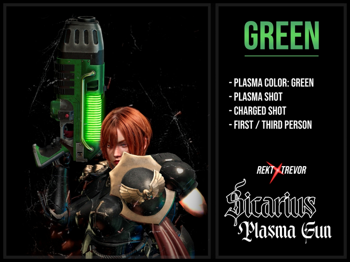 [REKT x TREVOR] - SICARIUS PLASMA GUN - (GREEN)