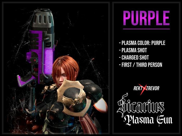 [REKT x TREVOR] - SICARIUS PLASMA GUN - (PURPLE)